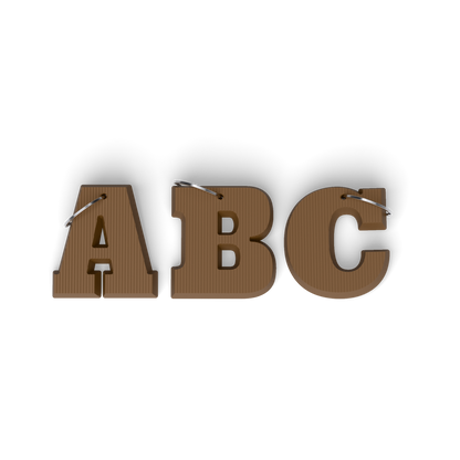 Sleutelhanger Chocoladeletter