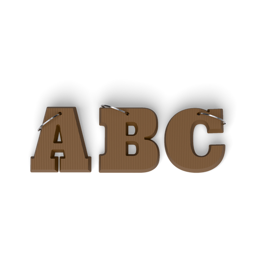 Sleutelhanger Chocoladeletter