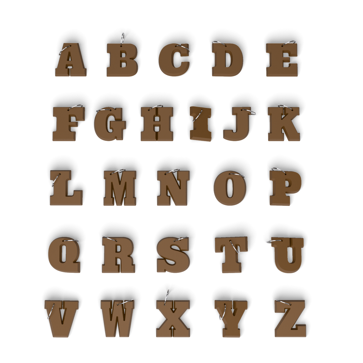 Sleutelhanger Chocoladeletter