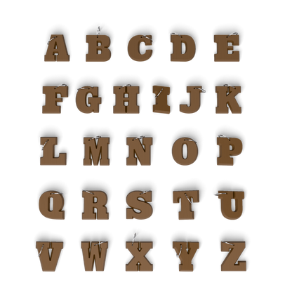 Sleutelhanger Chocoladeletter